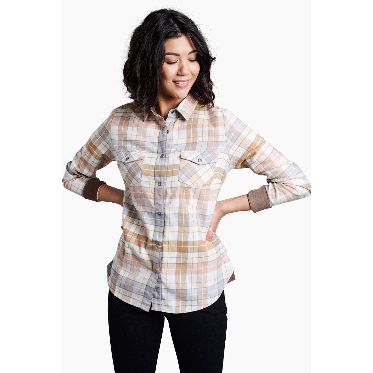 Kuhl Women's Tess Flannel Long Sleeve Rose Quartz