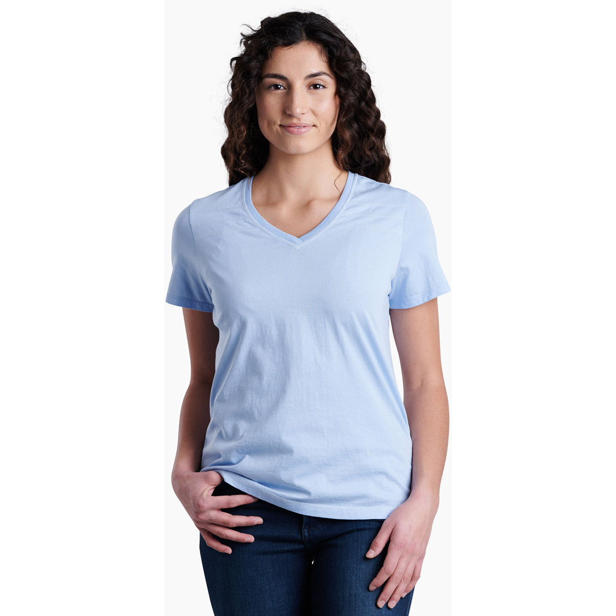 Kuhl Women's Arabella V-neck SS Hydrangea