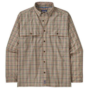 Patagonia Men's Long-Sleeved Island Hopper Shirt Down River: Natural