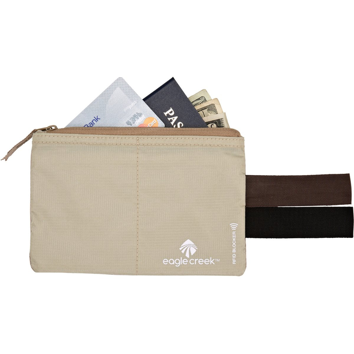 RFID Blocker Hidden Pocket-Eagle Creek-Tan-Uncle Dan's, Rock/Creek, and Gearhead Outfitters