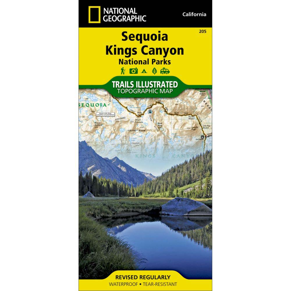 Trails Illustrated Map: Sequoia & Kings Canyon National Parks-National Geographic Maps-Uncle Dan's, Rock/Creek, and Gearhead Outfitters