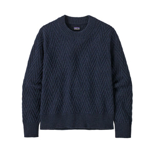 Patagonia Women's Recycled Wool Crewneck Sweater Smolder Blue