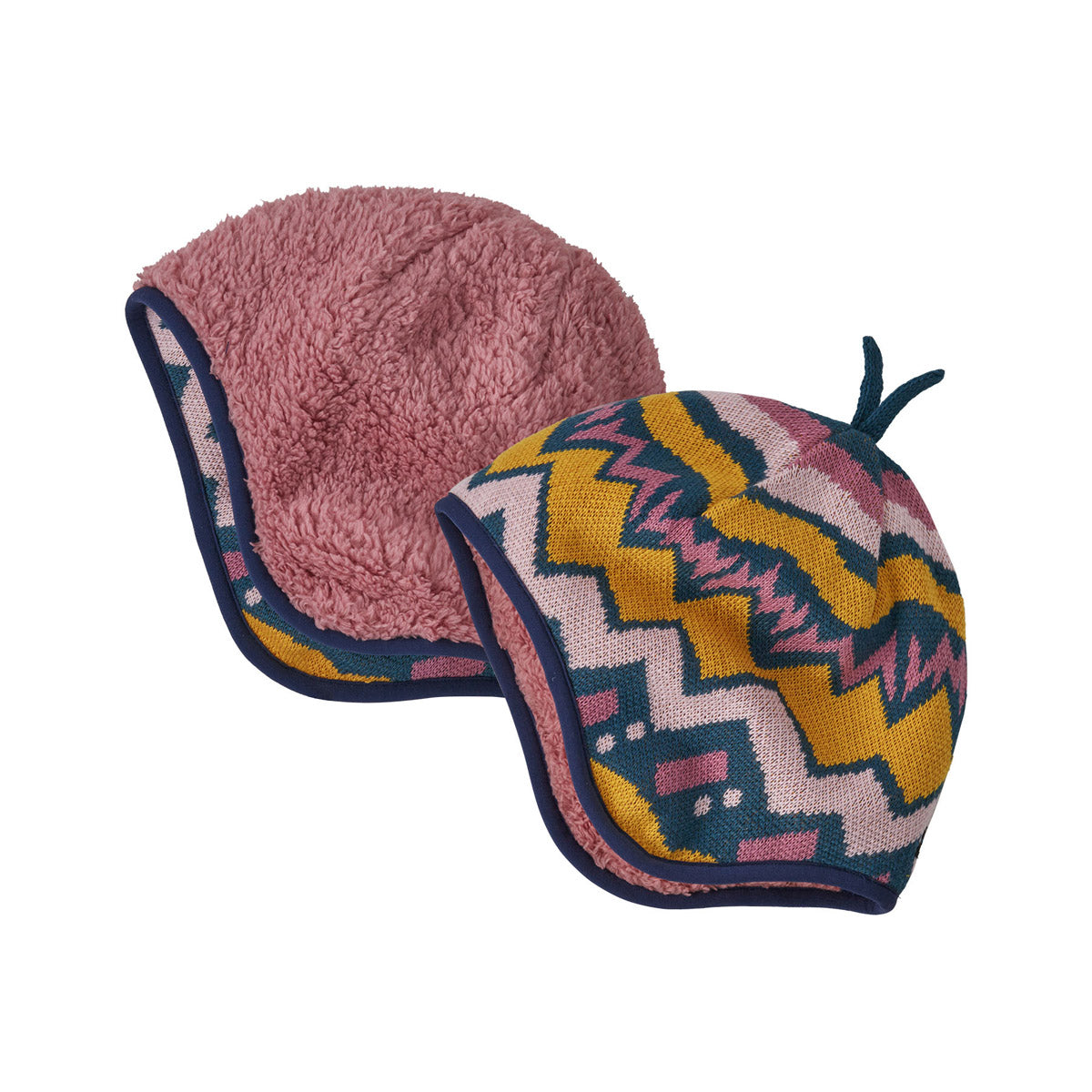 Patagonia Baby Reversible Beanie Lofoten Geo Knit: Sound Blue