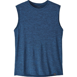 Patagonia Men's Sleeveless Capilene Cool Daily Shirt Viking Blue - Navy Blue X-Dye