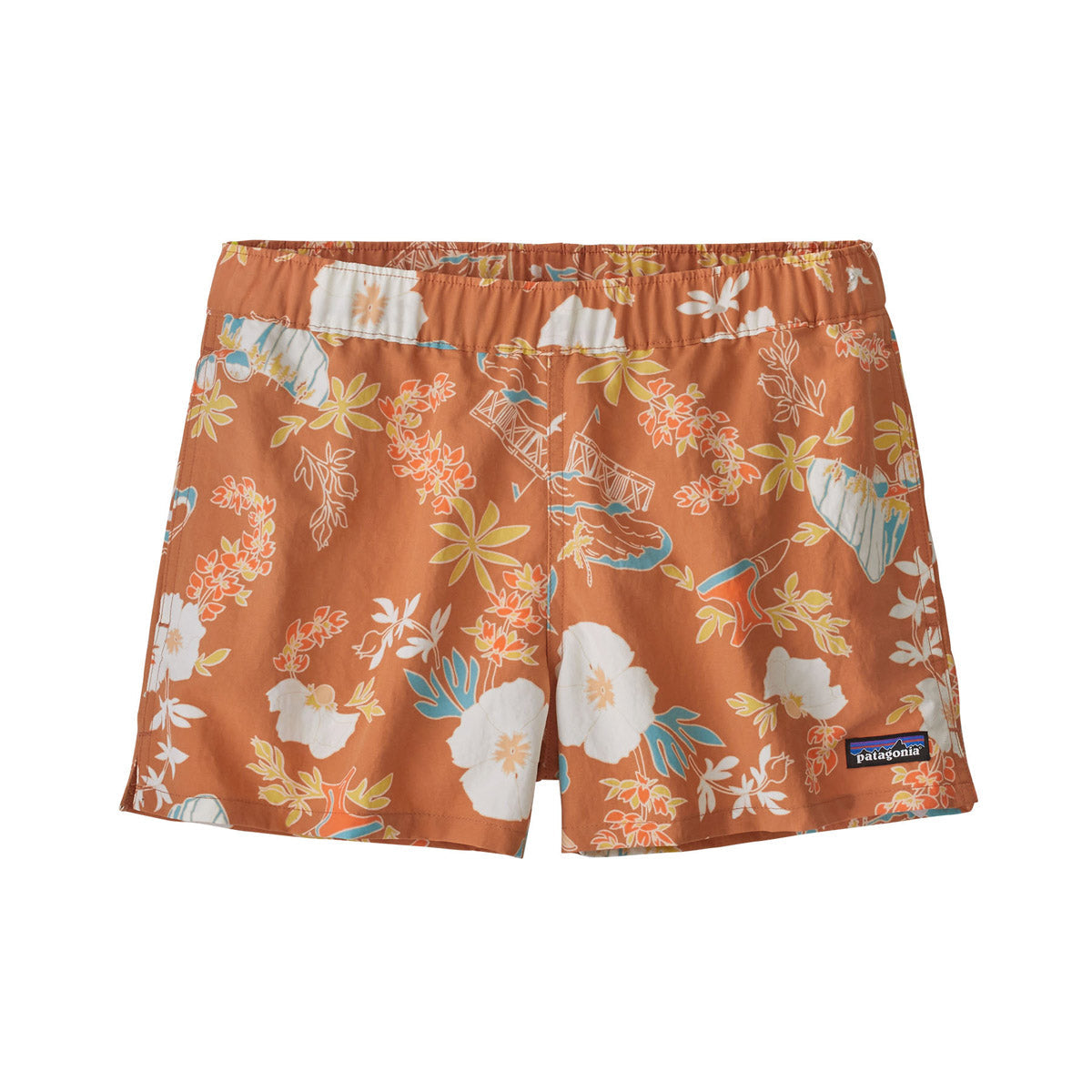 Patagonia Women's Barely Baggies Shorts - 2½" Climb Hike Surf: Toasted Peach