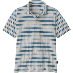 Patagonia Men's Cotton in Conversion Lightweight Pulloverlo Shirt Mirror tripe: Wool White / S