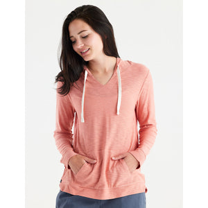 Free Fly Apparel Women's Bamboo Slub Hoodie Bright Clay