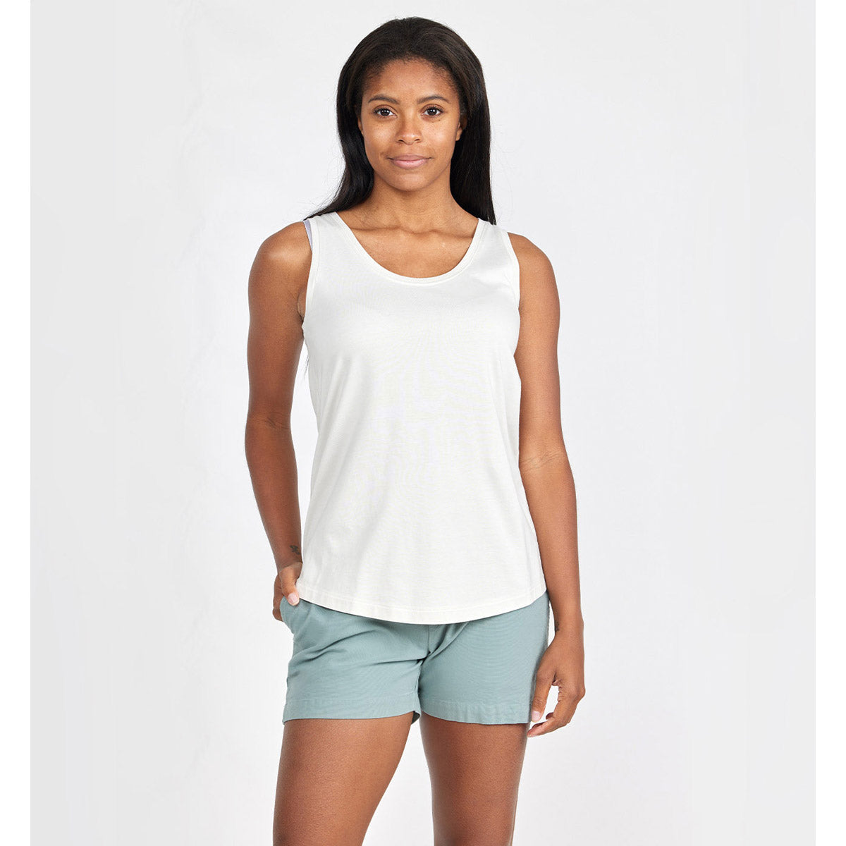 Free Fly Apparel Women's Stretch Canvas Short hale Green / S