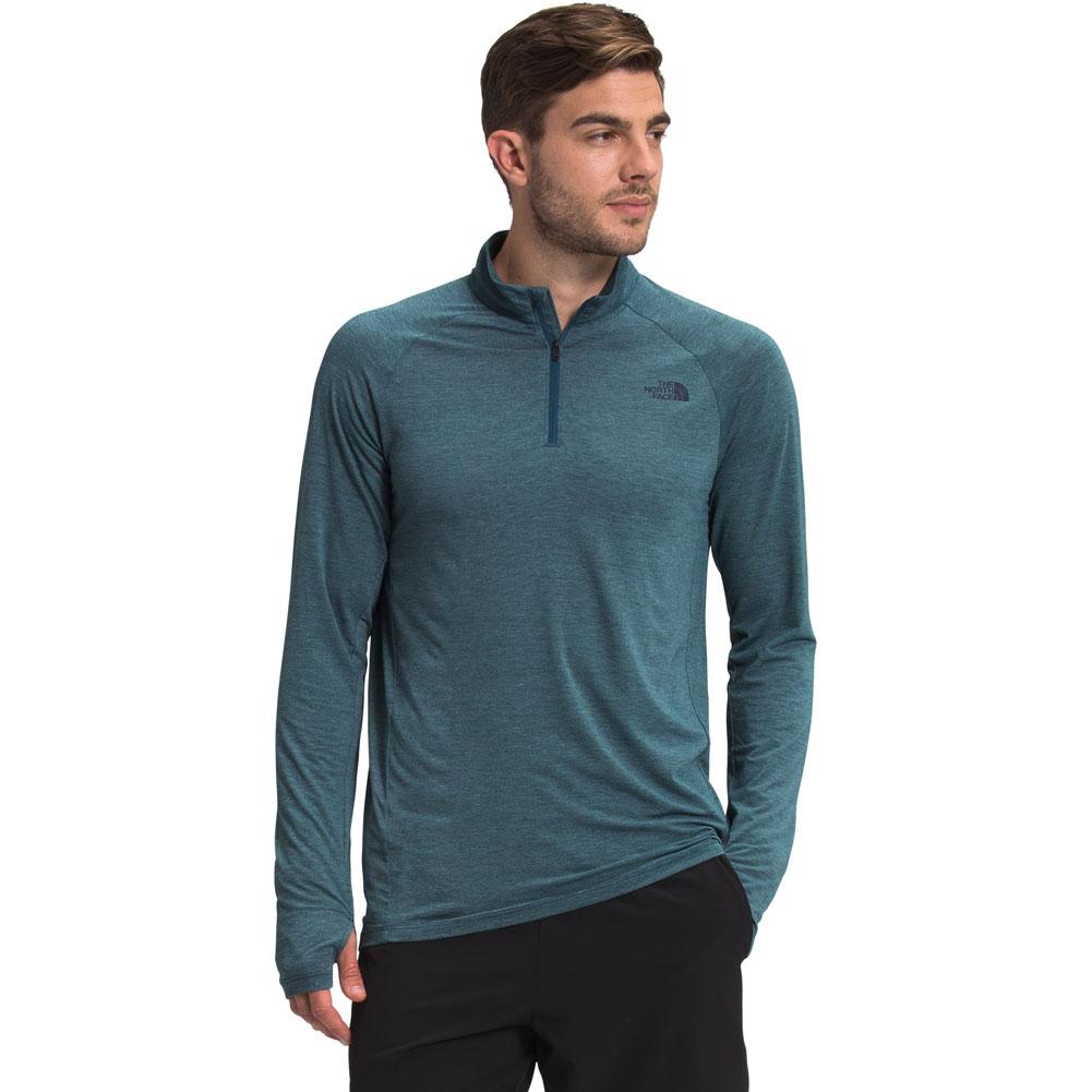 The North Face Men's Wander Quarter-Zip Monterey Blue Heather
