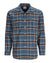 Simms Fishing Men's ColdWeather Long Sleeve Shirt Neptune/Sun Glow Ombre Plaid