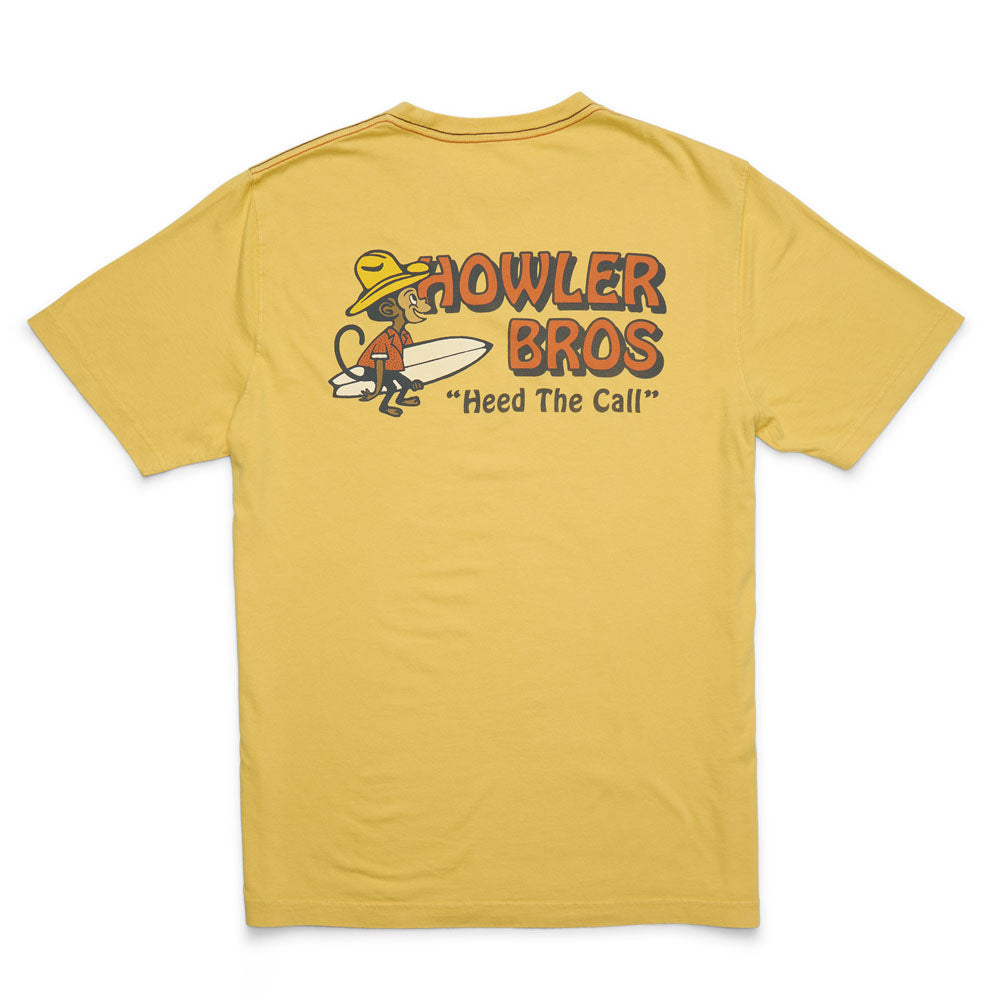 Howler Brothers Mens Cotton T El Monito urfs: Rattan / S