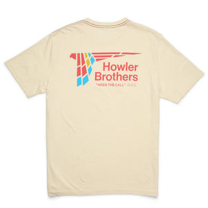 Howler Brothers Mens Cotton T Parrot Patrol: Natural