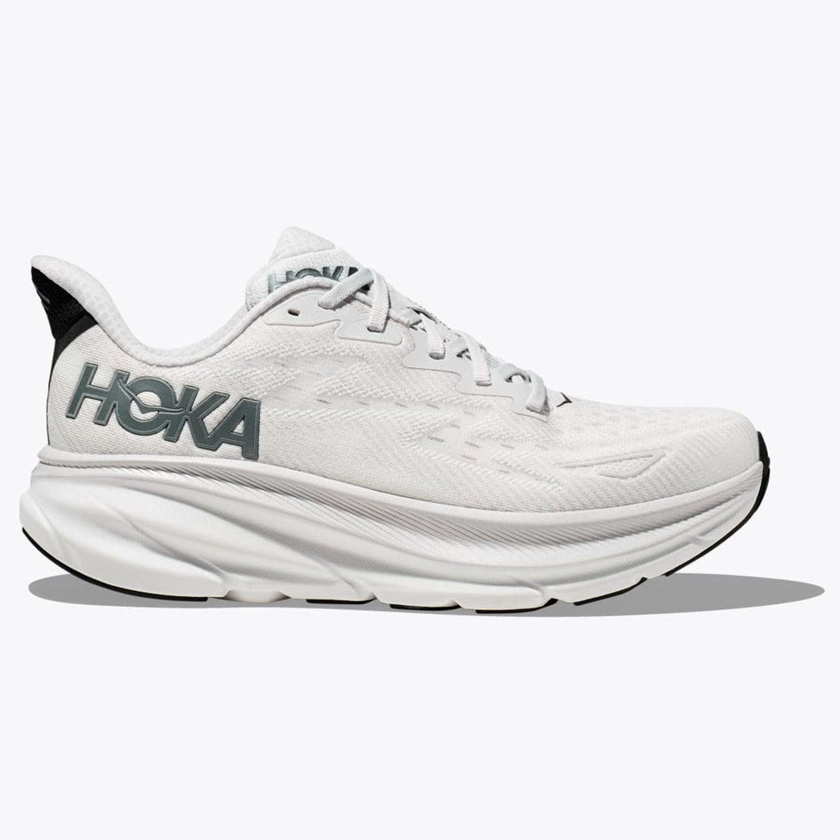 Hoka Men&#39;s Clifton 9 Wide Nimbus Cloud/Steel Wool