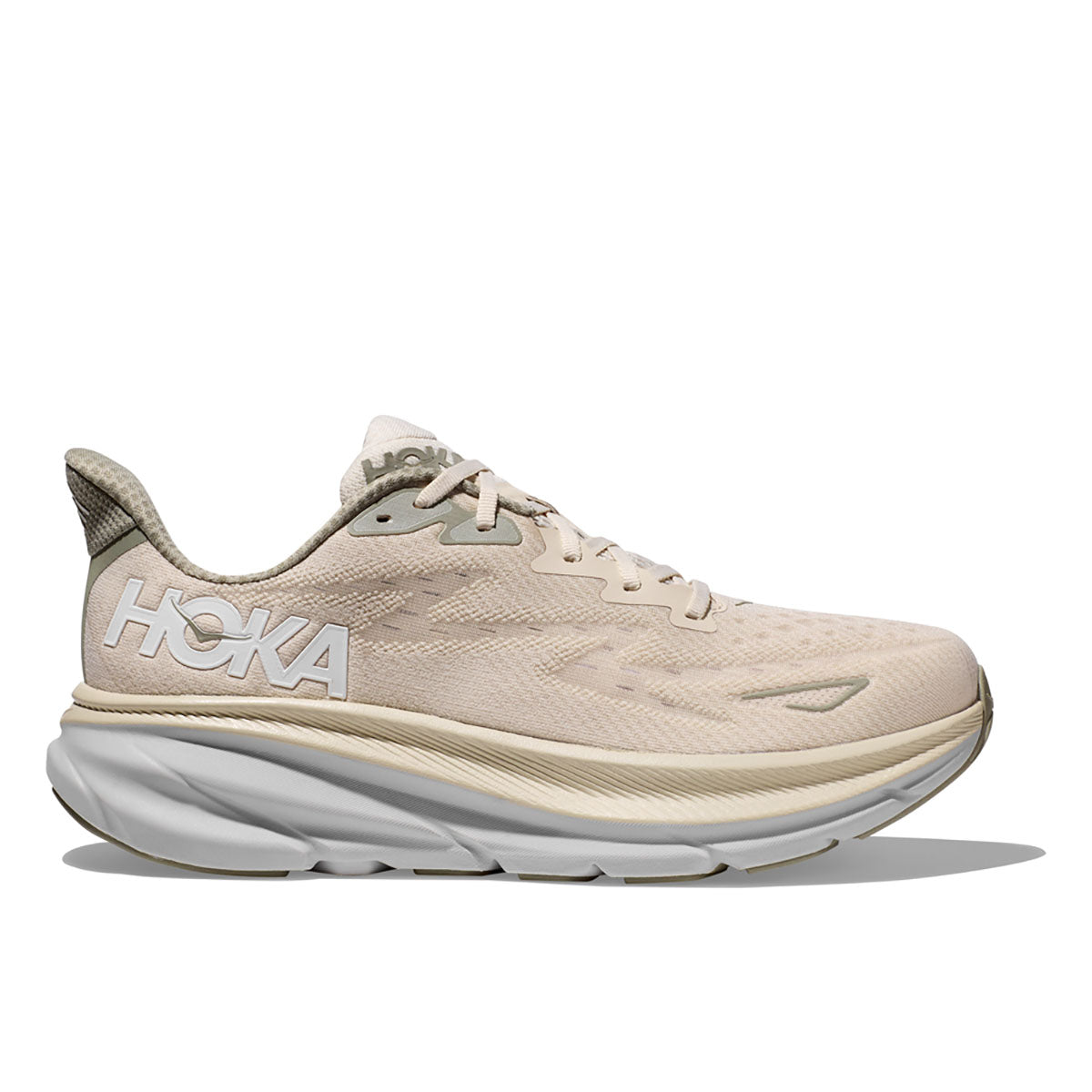 Hoka Men&#39;s Clifton 9 Wide Oat Milk/Barley