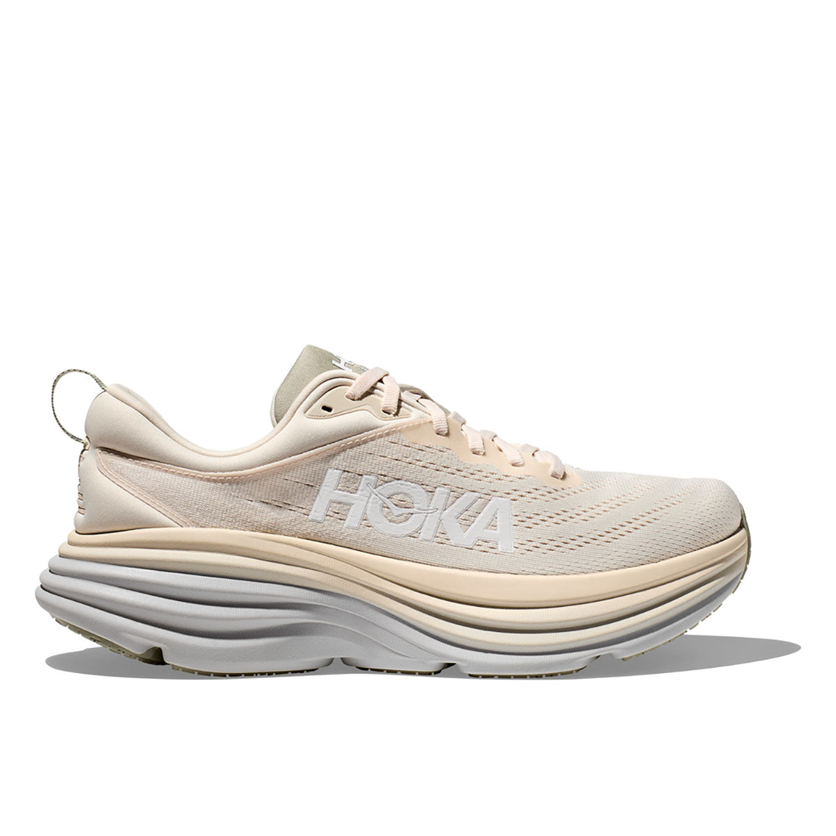 Hoka Men's Bondi 8 Wide Oat Milk/Barley