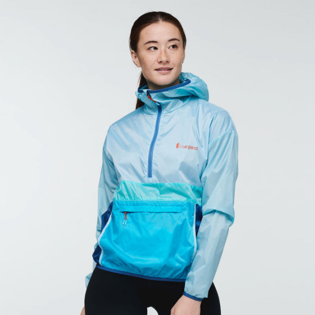 Cotopaxi Womens Teca Half-Zip Windbreaker CRSPAR Crisp Air