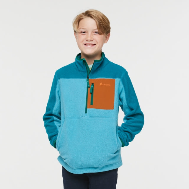 Cotopaxi Kids' Abrazo Half-Zip Fleece Jacket GLFPL Gulf/Poolside