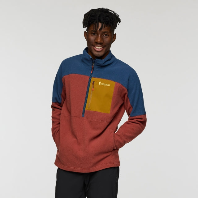 Cotopaxi Womens Abrazo Half-Zip Fleece Jacket DSNG Deep Sea and Nutmeg / M