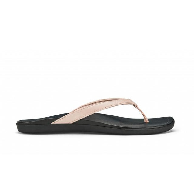Olukai Womens Hoopio Petal Pink Metallic/Black