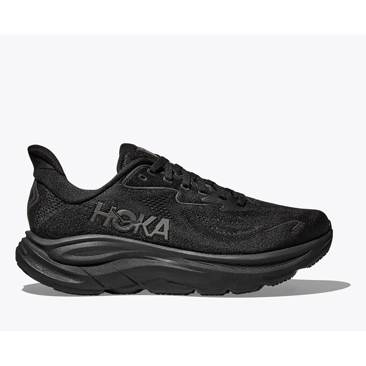 Hoka Mens Clifton 10 Wide Black / Black