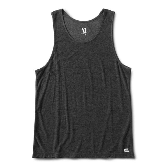 Vuori Mens Strato Tech Tank HCC Charcoal Heather