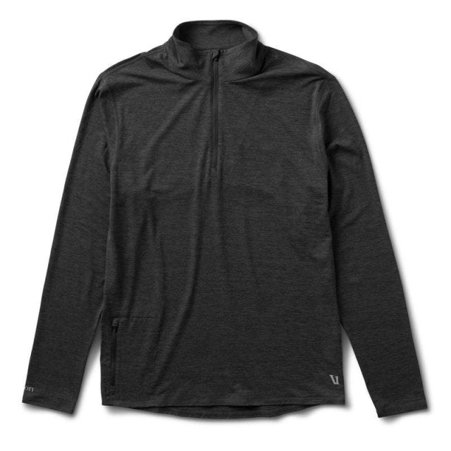 Vuori Mens Ease Performance 1/2 Zip HCC Charcoal Heather