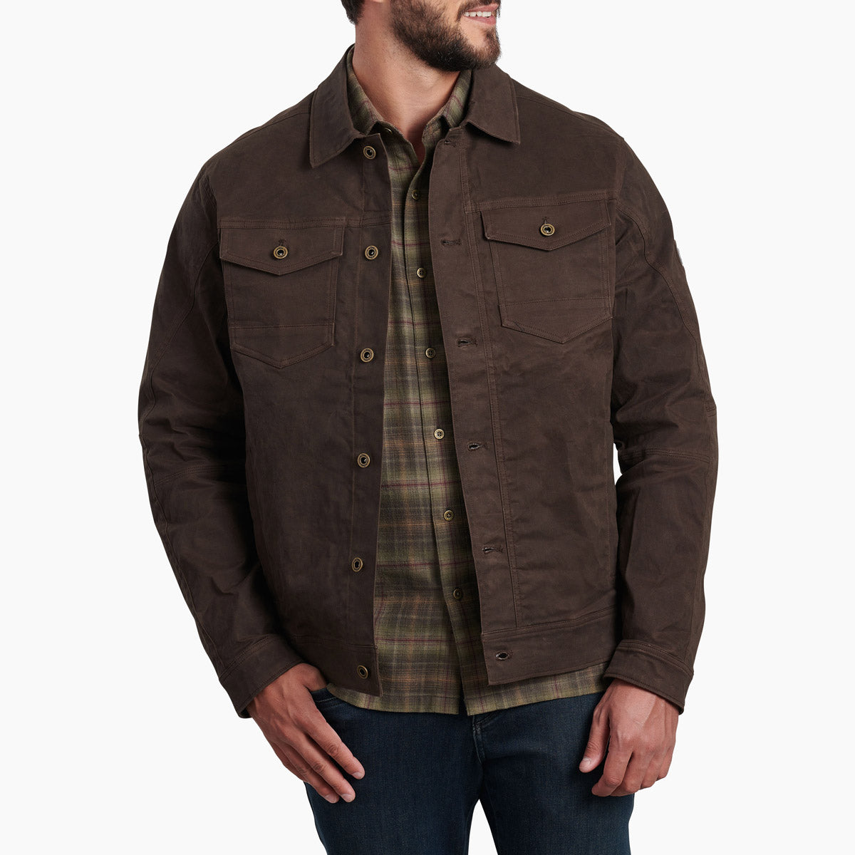 Kuhl Men's Outlaw Waxed Jacket Turkish Coffee