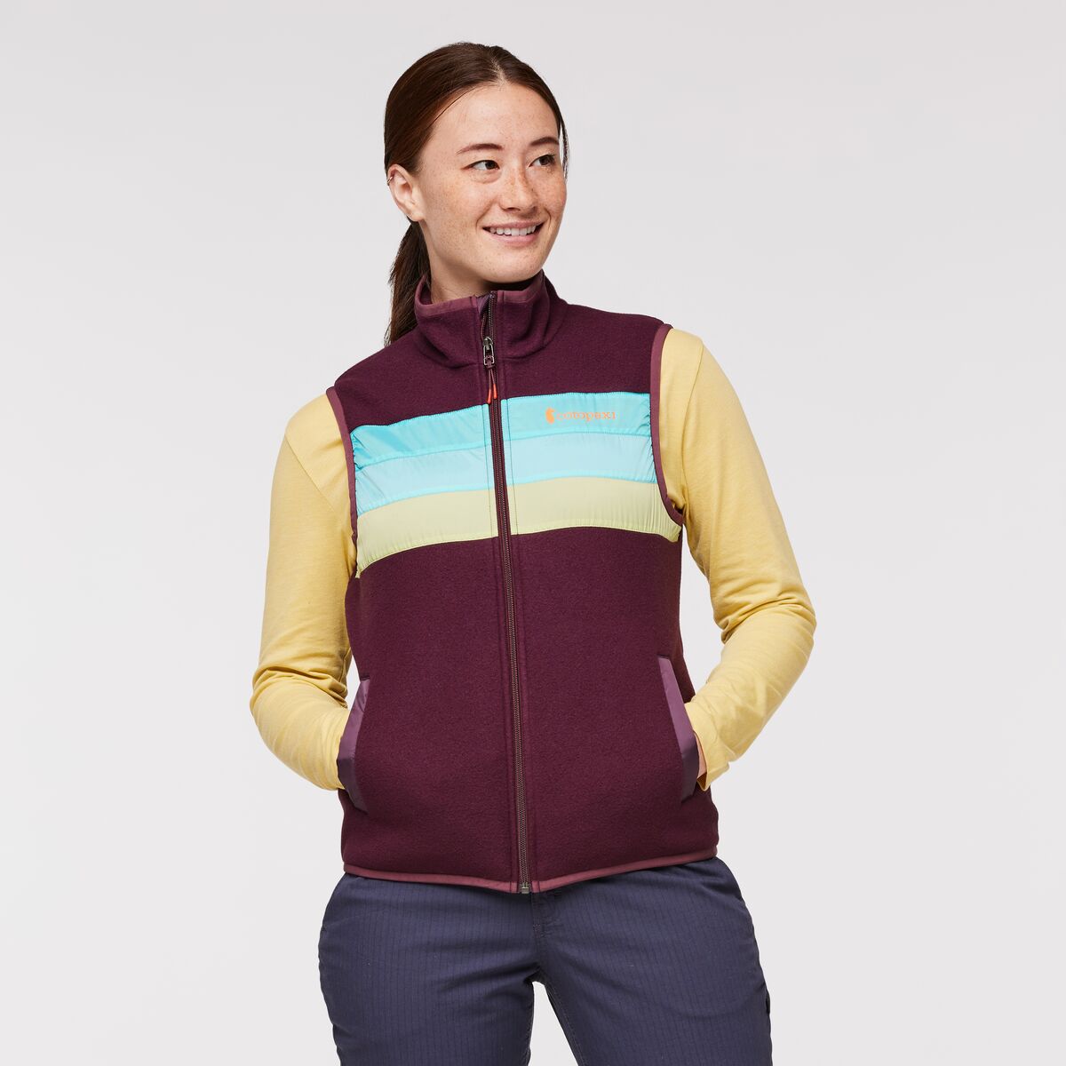 Cotopaxi Women&#39;s Teca Fleece Vest Moon Beam