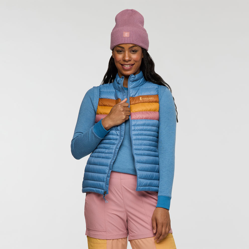 Cotopaxi Womens Fuego Down Vest Fjord Stripes