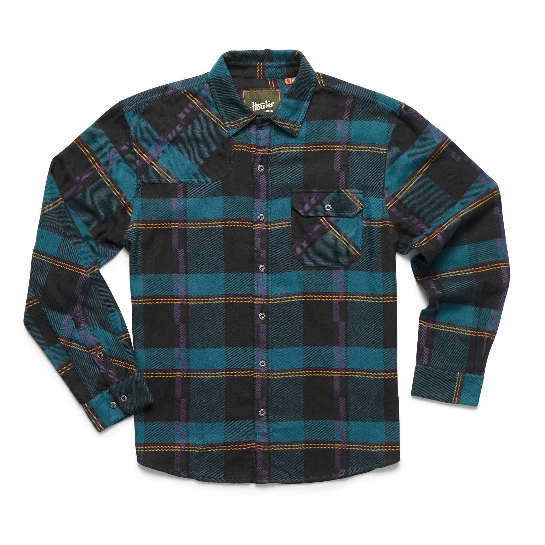 Howler Brothers Men's Harkers Flannel Shirt CON Conor Plaid: Forage