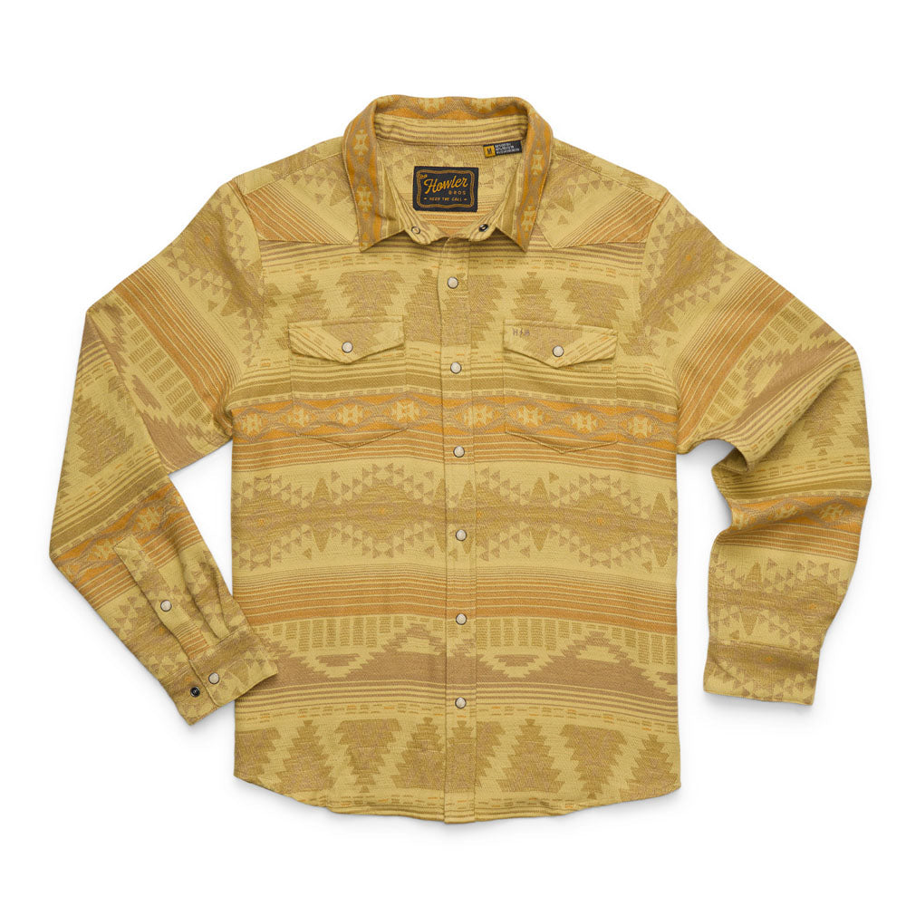 Howler Brothers Mens Sheridan Flannel Canyon Codes : Sediment