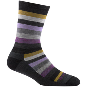 Darn Tough W Mystic Stripe Crew Lightweight w/ Cushion Gray