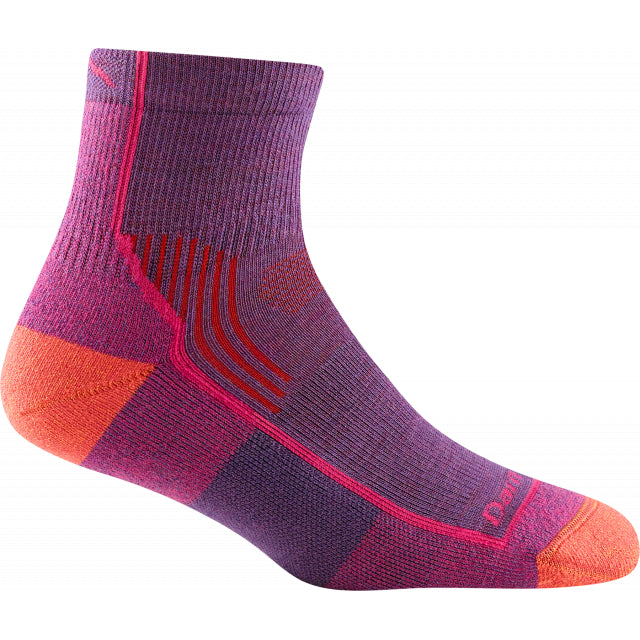 Darn Tough Womens Hiker 1/4 Midweight With Cushion Blue Jay