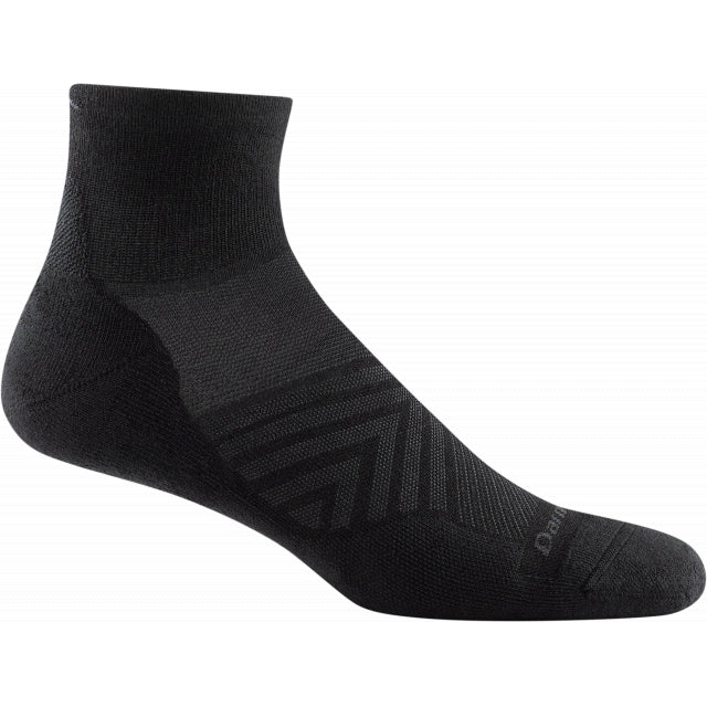 Darn Tough M Run 1/4 Ultra-Lightweight w/ Cushion Black