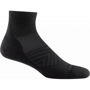 Darn Tough M Run 1/4 Ultra-Lightweight w/ Cushion Black