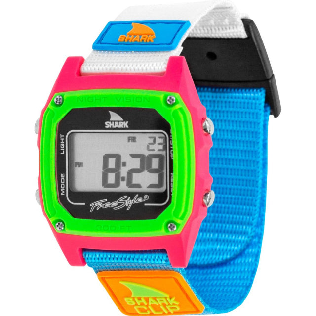 Freestyle Watches Sage Erickson Shark Classic Clip Flower Power Black Neon