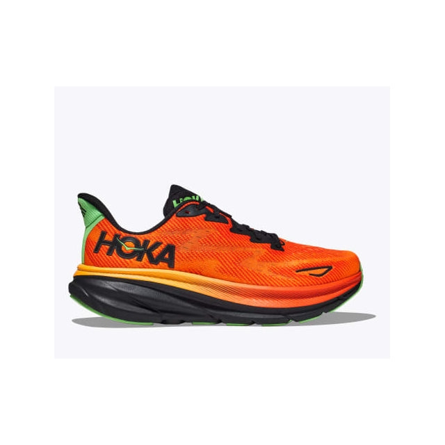 Hoka Men&#39;s Clifton 9 FVOR Falme/Vibrant Orange