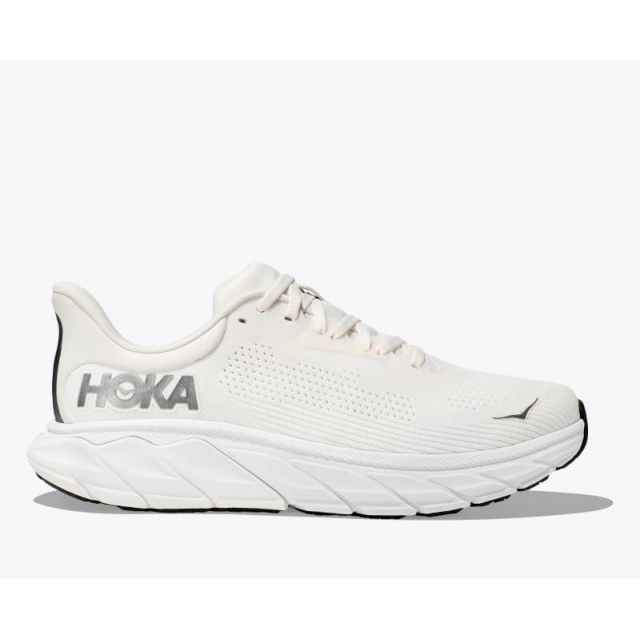 Hoka Men&#39;s Arahi 7 BDBSW Blanc De Blanc/Steel Wool