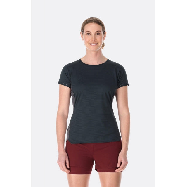 Rab Women&#39;s Sonic Ultra Tee BLG Beluga/Graphene