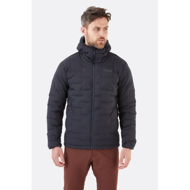 Rab Men&#39;s Cubit Stretch Down Hooded Jacket EBN Ebony