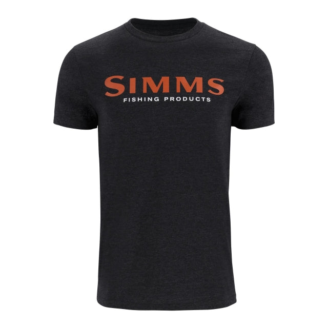 Simms Fishing Mens Simms Logo T-Shirt 1293 Dark Gunmetal Heather