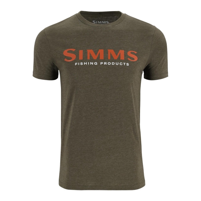 Simms Fishing Mens Simms Logo T-Shirt 1274 Loden Heather