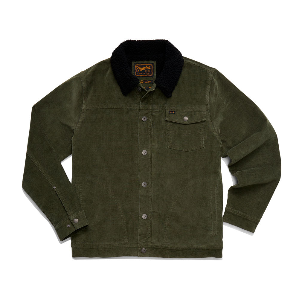 Howler Brothers Mens Fuzzy Depot Jacket Battalion