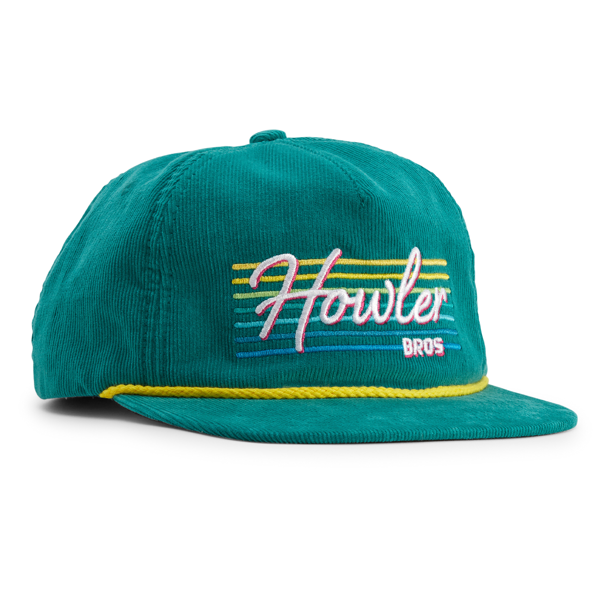 Howler Brothers Unstructured Snapback BEA Howler Beach Club: Teal Corduroy