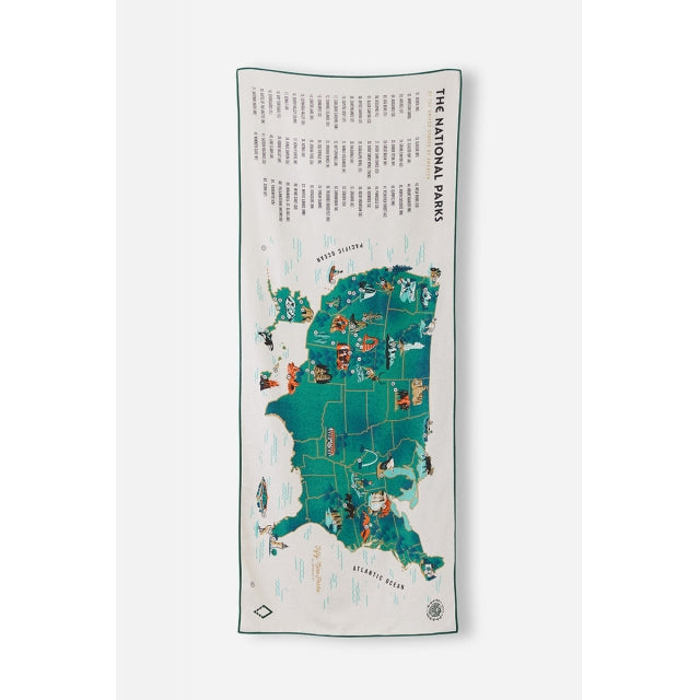 Nomadix Single Sided Print 59 Parks US Map