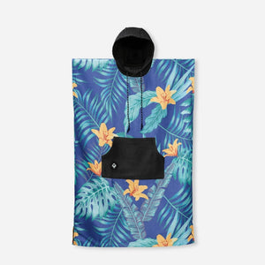 Nomadix Changing Poncho: Wave Blue Palms Dusk