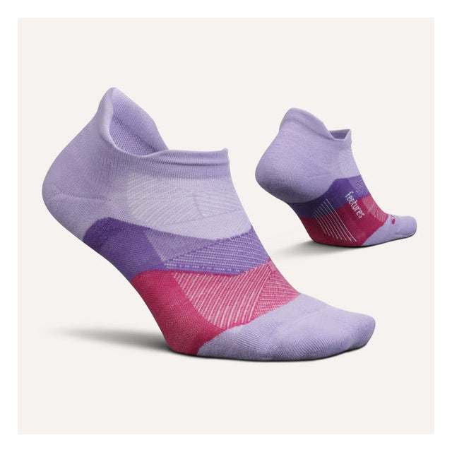 Feetures! Elite Max Cushion No Show Tab ace Up Lavender / L