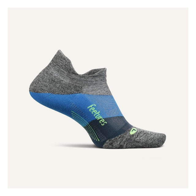 Feetures! Elite Light Cushion No Show Tab Socks 638 Gravity Gray