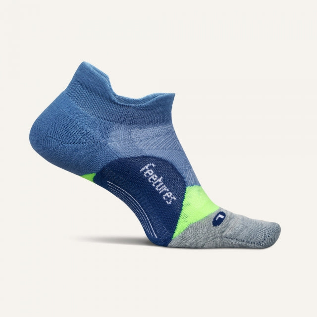 Feetures! Elite Light Cushion No Show Tab Socks 754 Bahama Blue