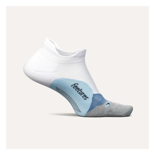 Feetures! Elite Light Cushion No Show Tab Socks 23681 White Sky